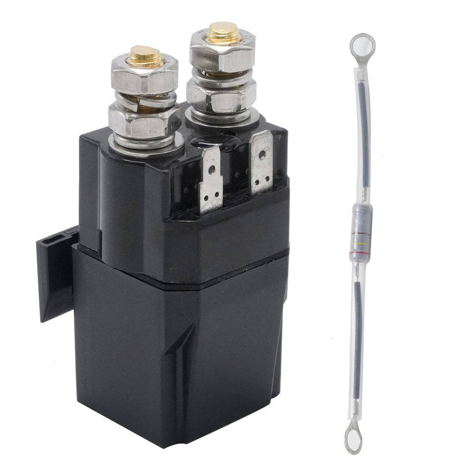 Aynaxcol 48V solenoid closeup highlighting precise current handling for golf carts.