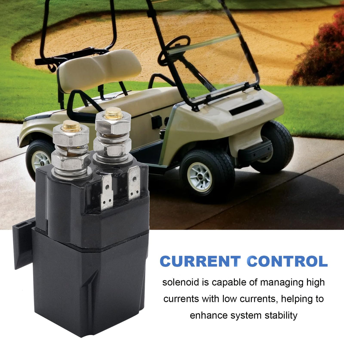 Aynaxcol solenoid ready for straightforward installation on compatible carts.