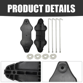 Aynaxcol washers distribute load for stable battery mounting.