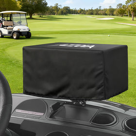 AZZOIA golf cart touchscreen cover in waterproof fabric protects the display.