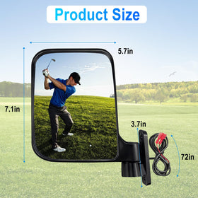 Azzoia high-rigidity, shock-resistant mirror reduces rattling on rough roads.