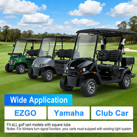 Azzoia compatible with Club Car EZGO Yamaha for broad brand support.