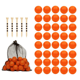 Bac-kitchen foam golf balls in a 40-pack with assorted colors for safe indoor practice.