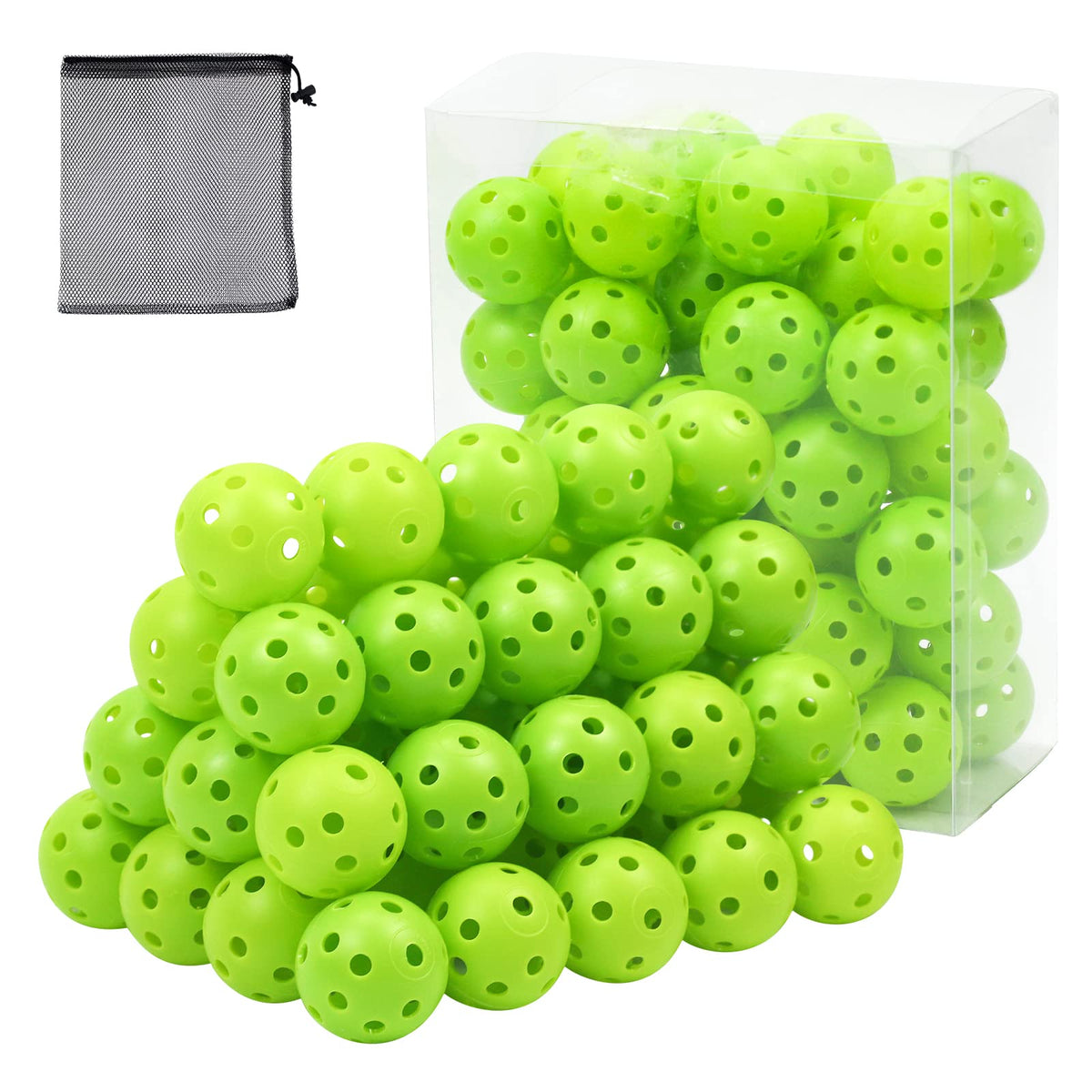 Bac-kitchen 50-pack practice golf balls ready for indoor or outdoor training