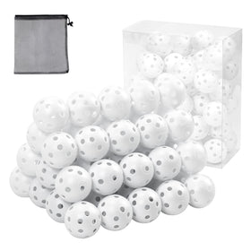 Bac-kitchen 50-pack plastic golf balls for home practice and safe play
