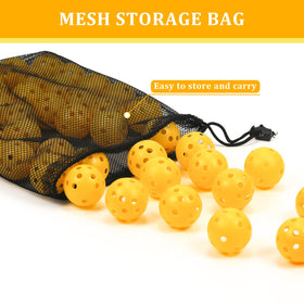 Bright yellow Bac-kitchen balls stay visible on grass, carpet, or pavement.