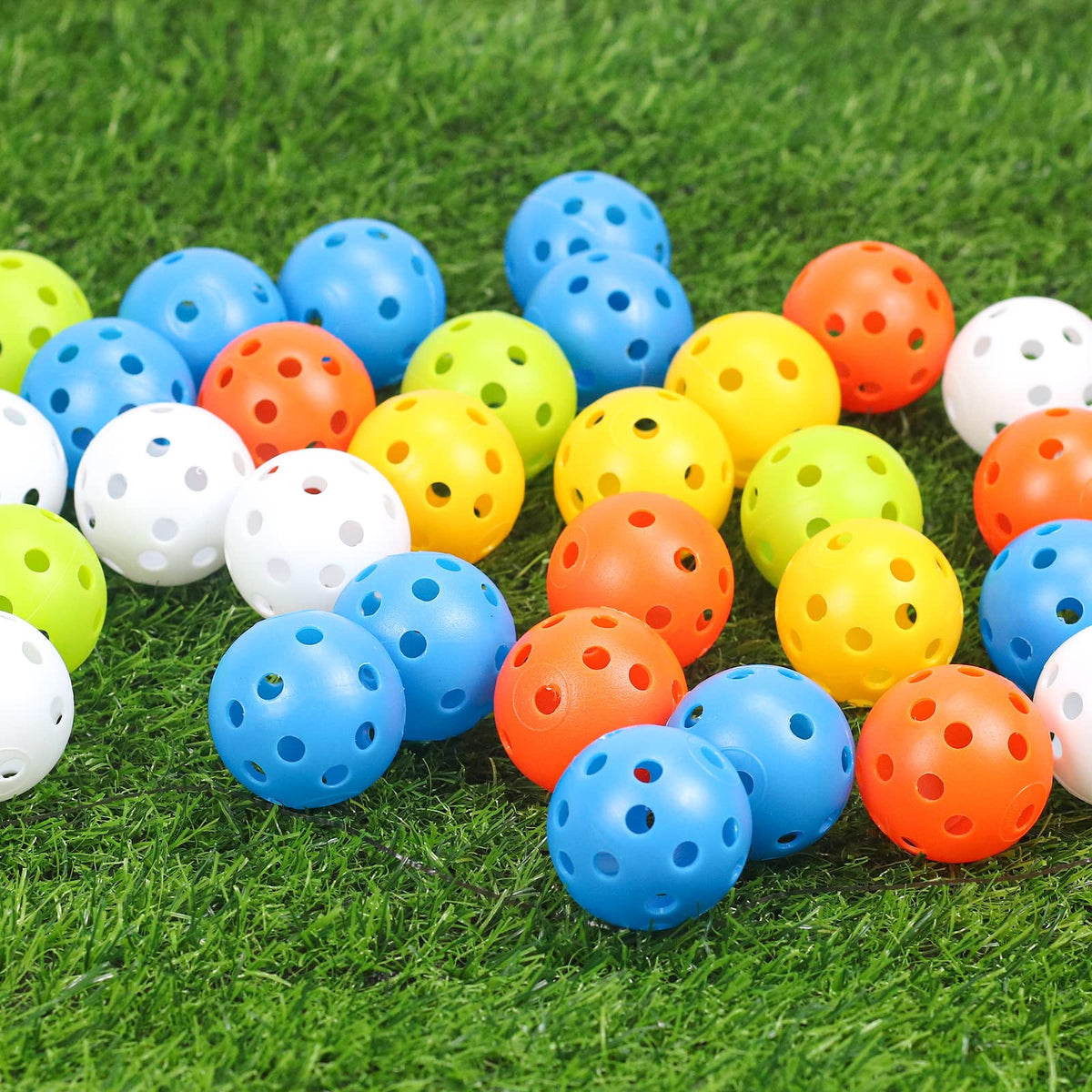 Bac-kitchen colorful balls show flight path for better aim.