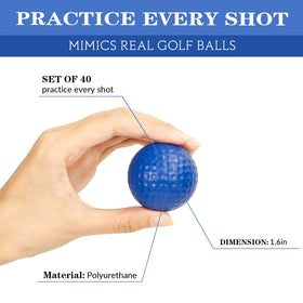Bac-kitchen foam golf balls in hand for portable practice