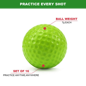 Bac-kitchen foam golf balls safe for furniture and windows during practice.