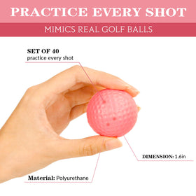Bac-kitchen golf ball tees included with foam practice balls