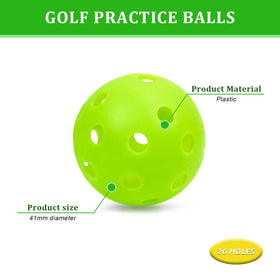 Bac-kitchen green plastic golf balls stand out in grass for easy retrieval