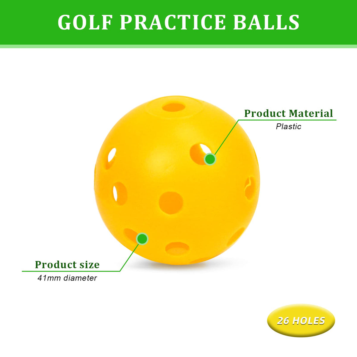Bac-kitchen hollow swing practice ball ideal for indoor use.