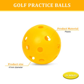 Bac-kitchen indoor-safe plastic golf balls prevent furniture damage during practice.