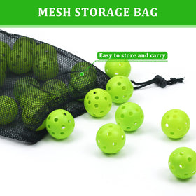 Bac-kitchen mesh drawstring bag keeps golf balls organized and portable