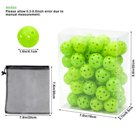 Bac-kitchen limited-flight golf balls with 26 holes for easier indoor control