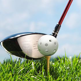 Bac-kitchen white plastic golf balls are easy to spot during practice
