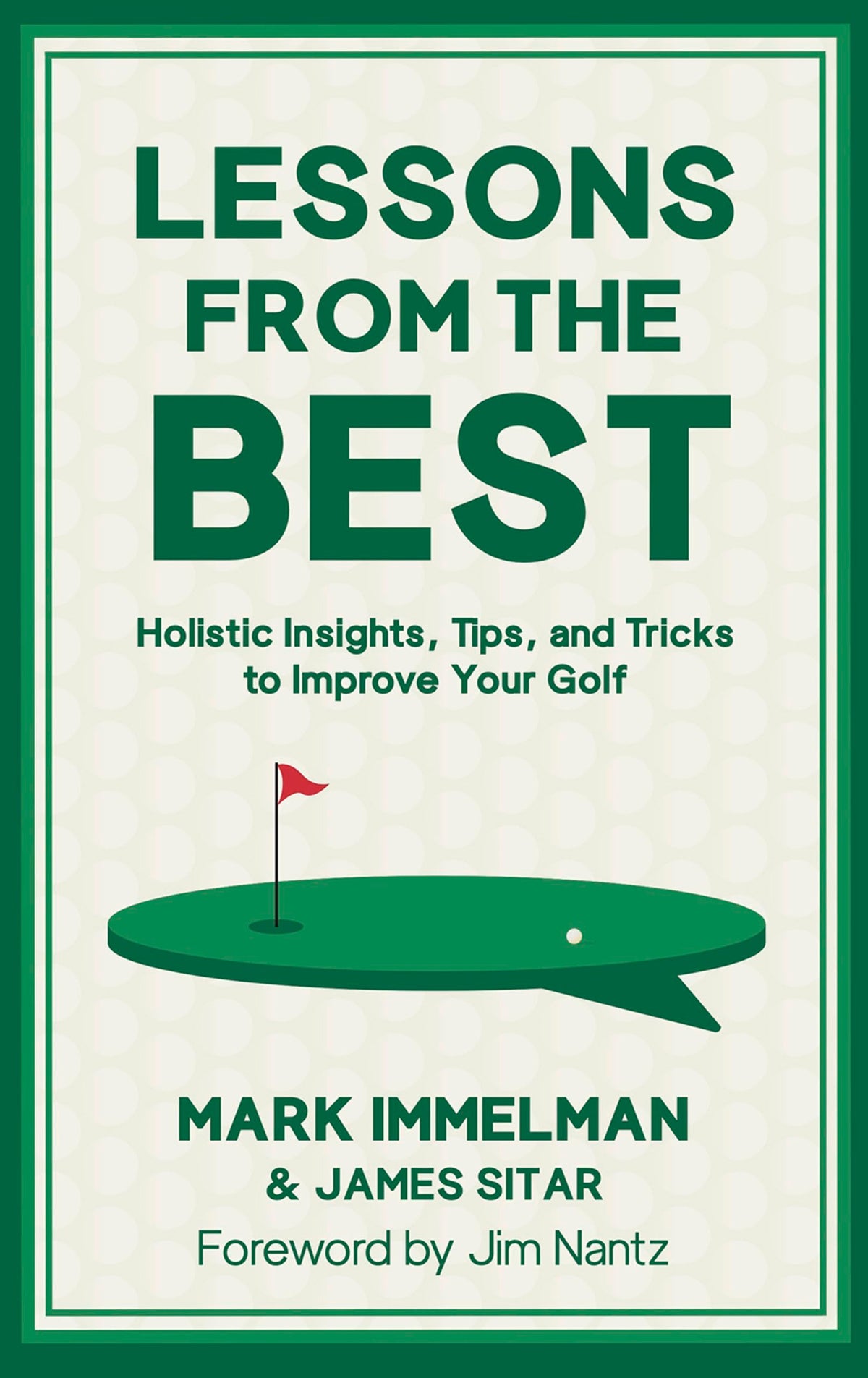 Back Nine Press Lessons from the Best book cover shows expert golf insights to boost confidence.