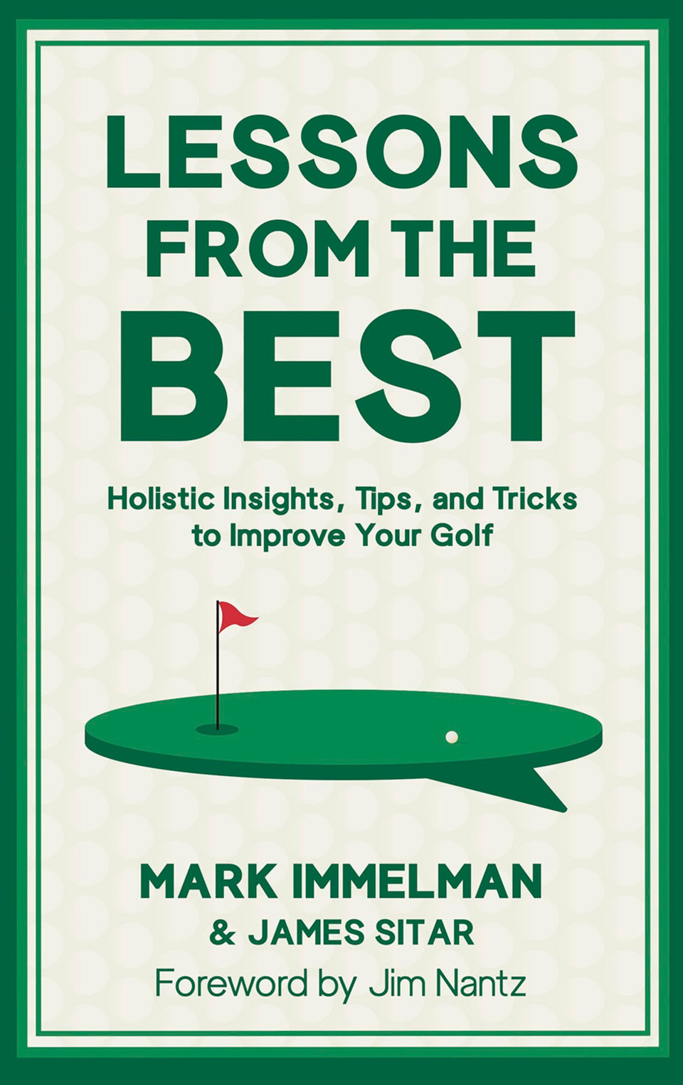 Back Nine Press Lessons from the Best book cover shows expert golf insights to boost confidence.