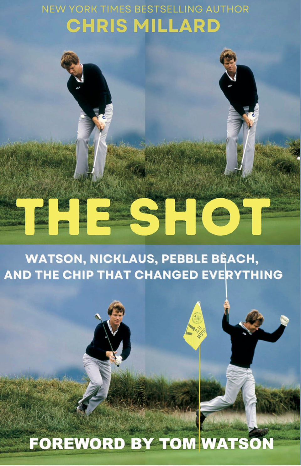 Back Nine Press The Shot cover shows Watson, Nicklaus at Pebble Beach, great for golf history fans