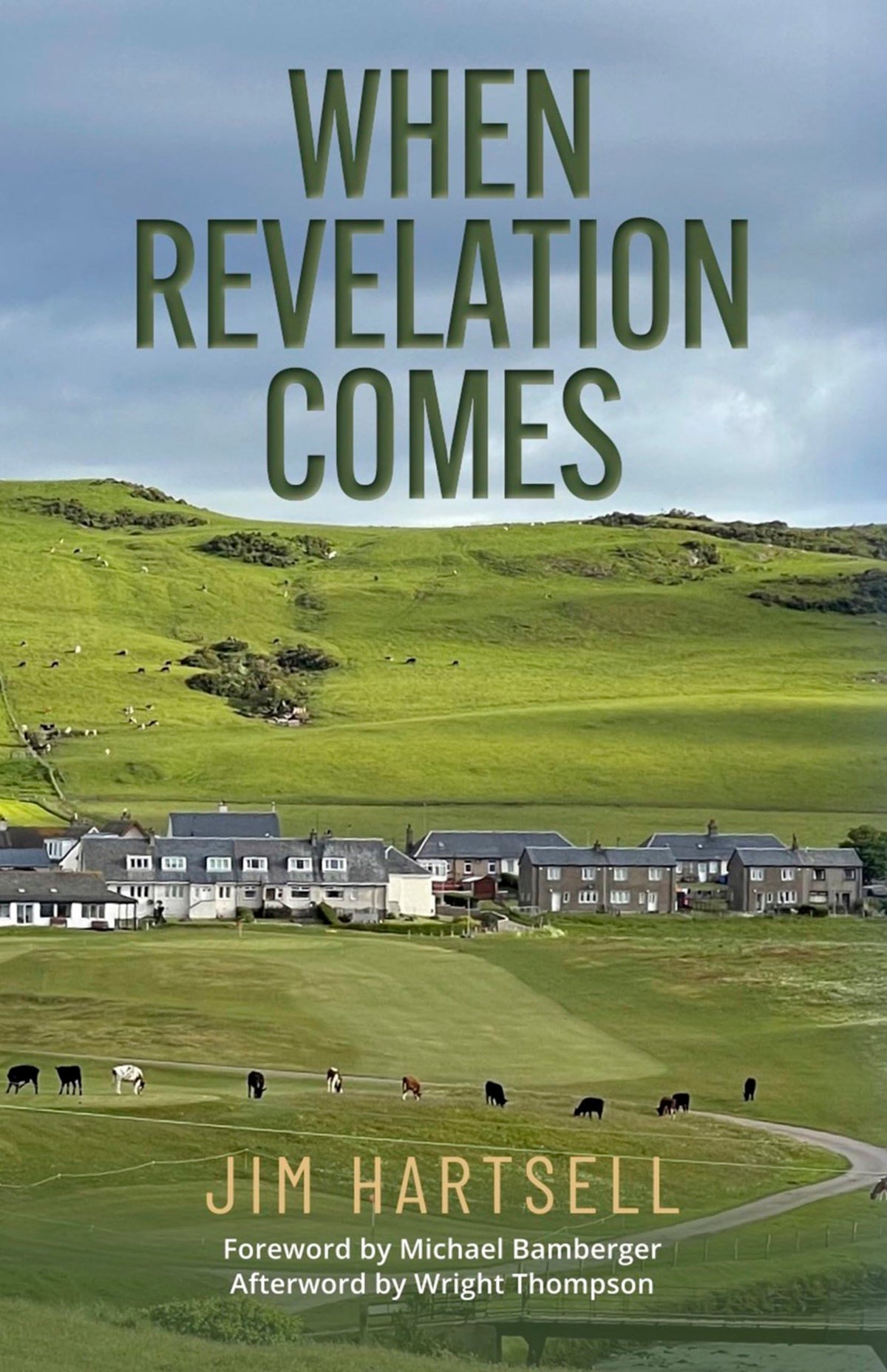 Back Nine Press book cover for When Revelation Comes, inviting reflection on grief and golf amid Scottish links
