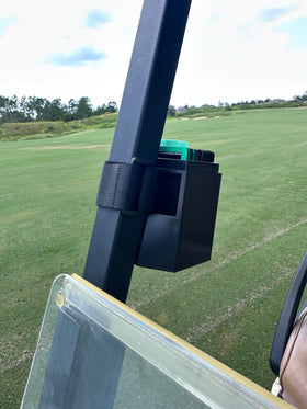 Jackpot concept with Bad Cards Fore Gambling Golfers on the green