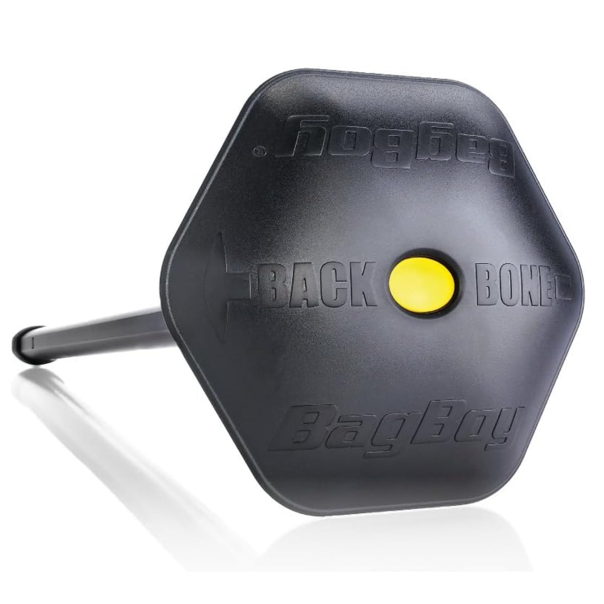 Bag Boy Backbone aluminum shaft provides lightweight, sturdy support for gear.