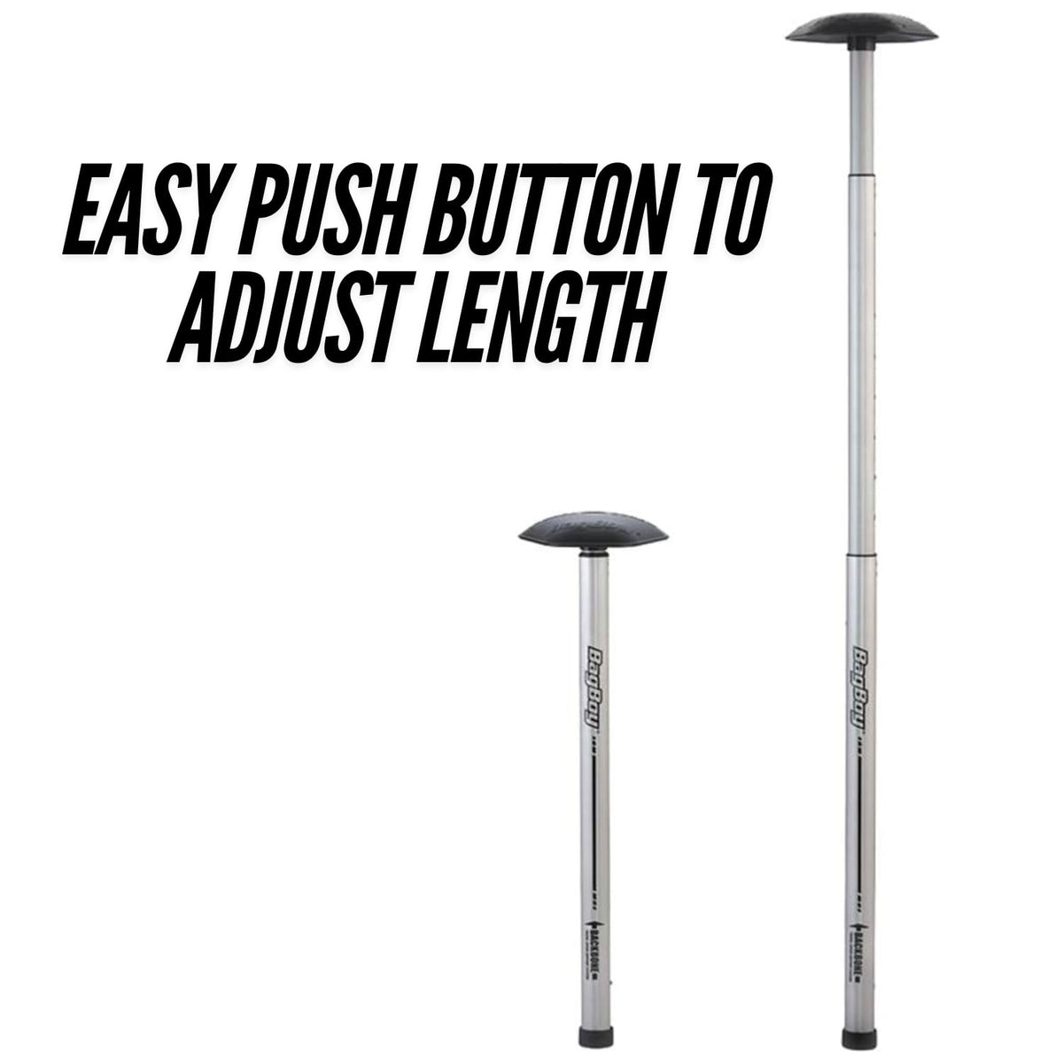 Bag Boy Backbone bottom foot cap adds stability inside a travel case.