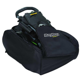 Bag Boy Carry Bag Quad Black interior view shows durable 420D nylon material