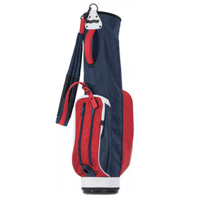 Bag Boy Loop Lite carry bag shows a 2-way top divider for organized clubs.