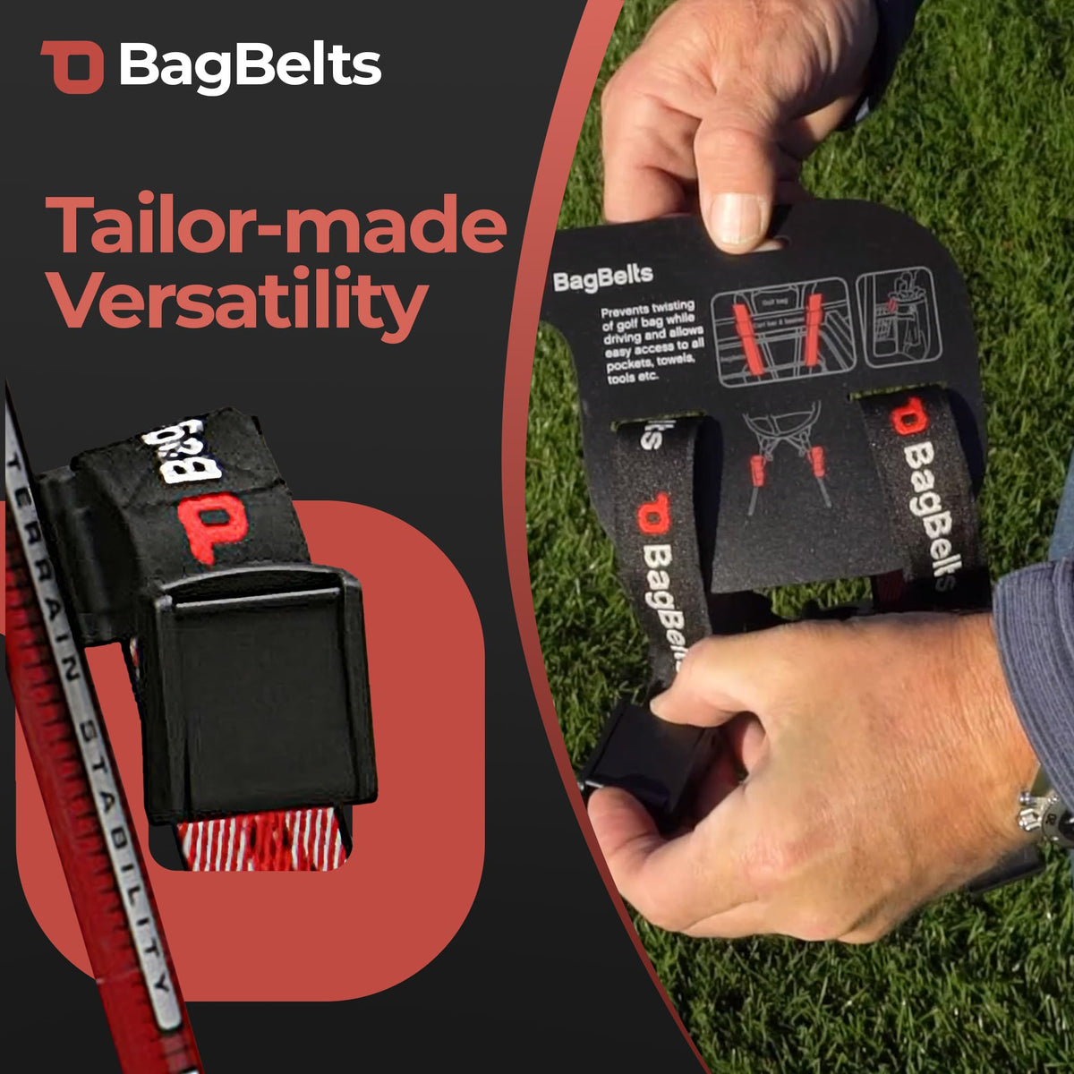 BagBelts quick-setup saves time and reduces distractions before each shot.