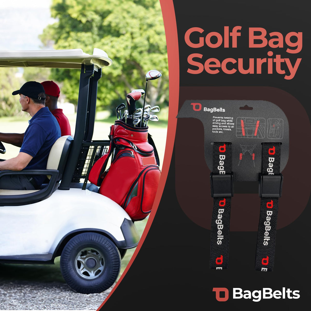 BagBelts ultimate golf accessory enhances organization and accessibility on the course.