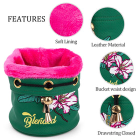 BAIRBRE Azalea embroidery pouch aesthetic detail for stylish storage