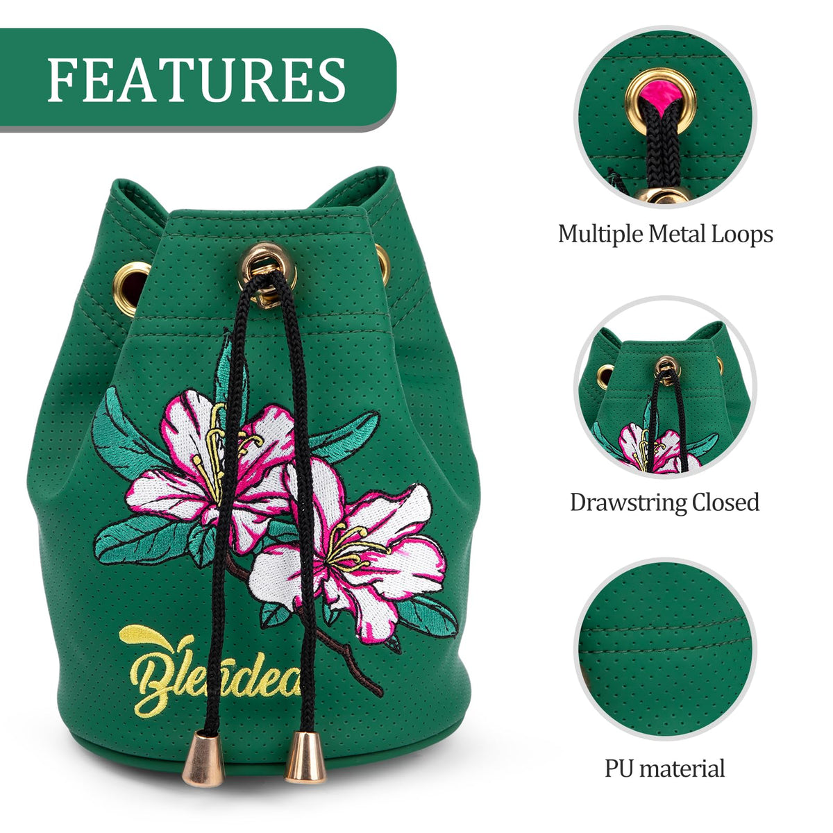 BAIRBRE drawstring pouch with toggle lock for quick access and security
