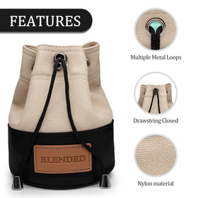 BAIRBRE golf bag diameter four and a half inches for easy carry.