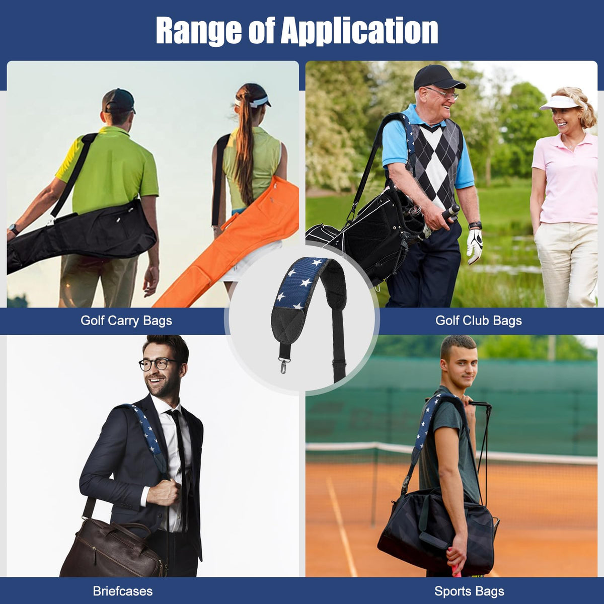 BAIRBRE adjustable length strap adapts to different heights