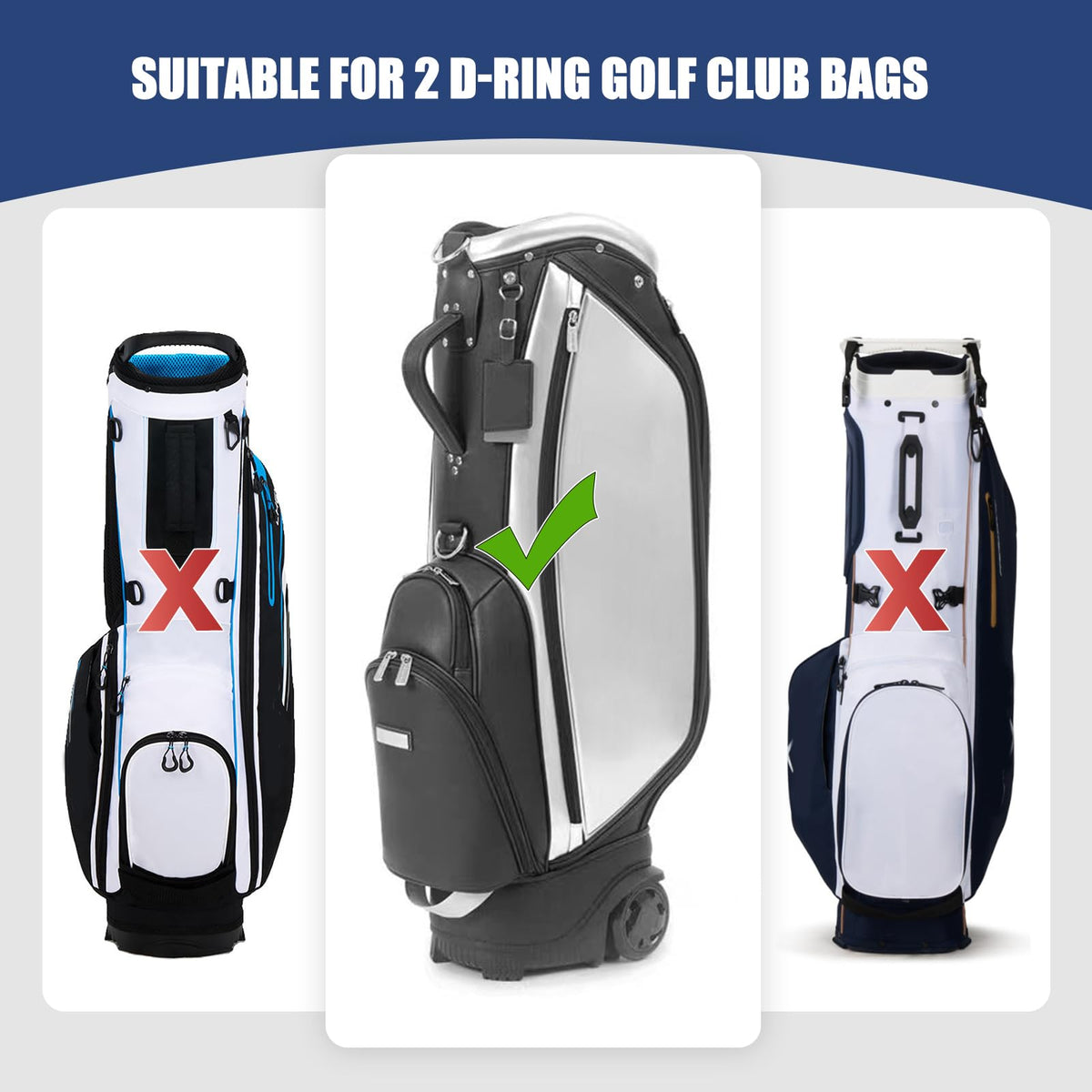 BAIRBRE anti-slip design secures strap regardless of bag weight