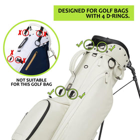 BAIRBRE adjustable straps fit golfers of various heights.