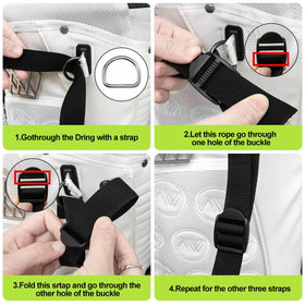 BAIRBRE double-shoulder design straps reduce back strain during carry.