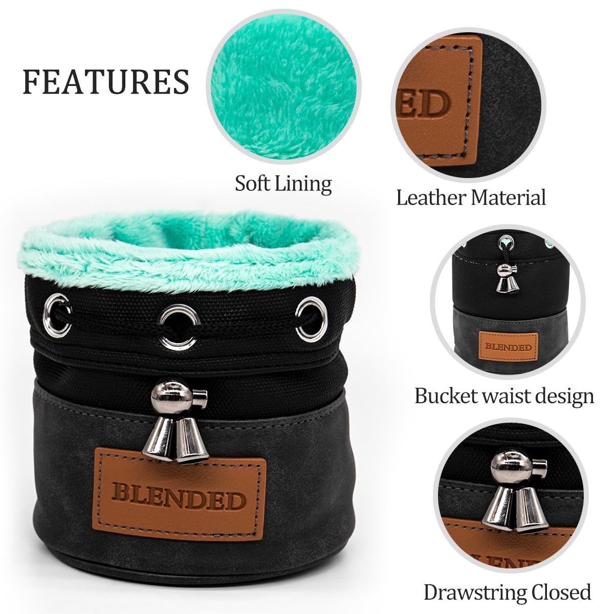 BAIRBRE bucket waist design pouch provides easy access on the course.