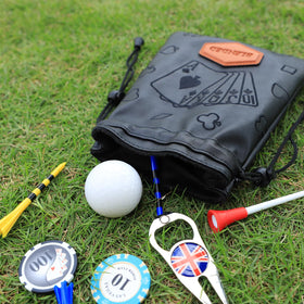 Spacious interior stores tees, markers, and essentials during a round.