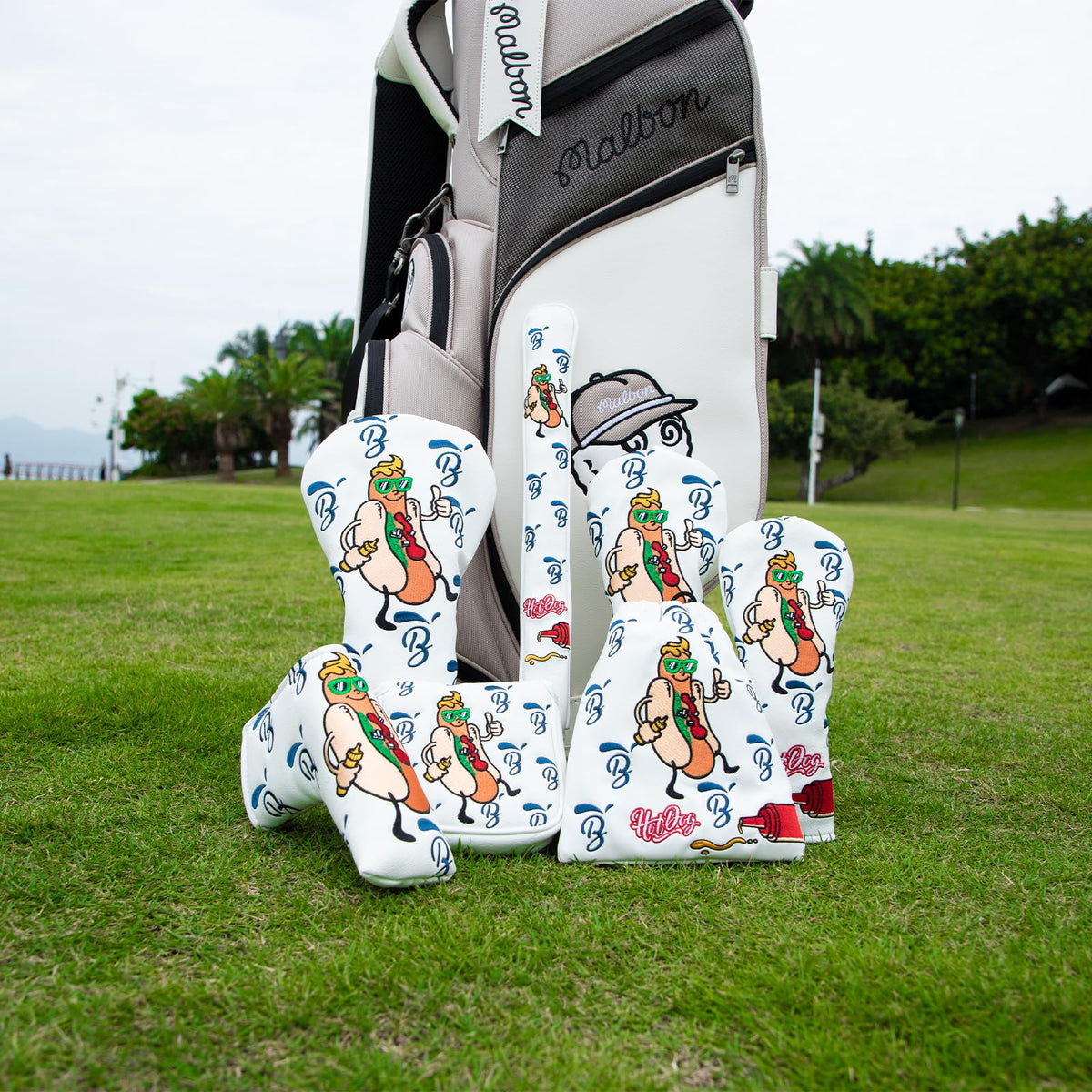 BAIRBRE Leather Golf Pouch is waterproof and dustproof for outdoor rounds