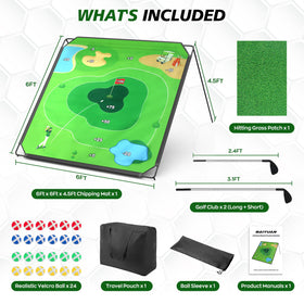 BaiYuan family golf game set enables multi-generational backyard tournaments.