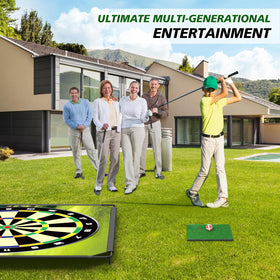 BaiYuan chipping set with 24 sticky balls emphasizes safe backyard golf
