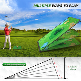 BaiYuan putting mat offers precise aim for indoor and outdoor use.