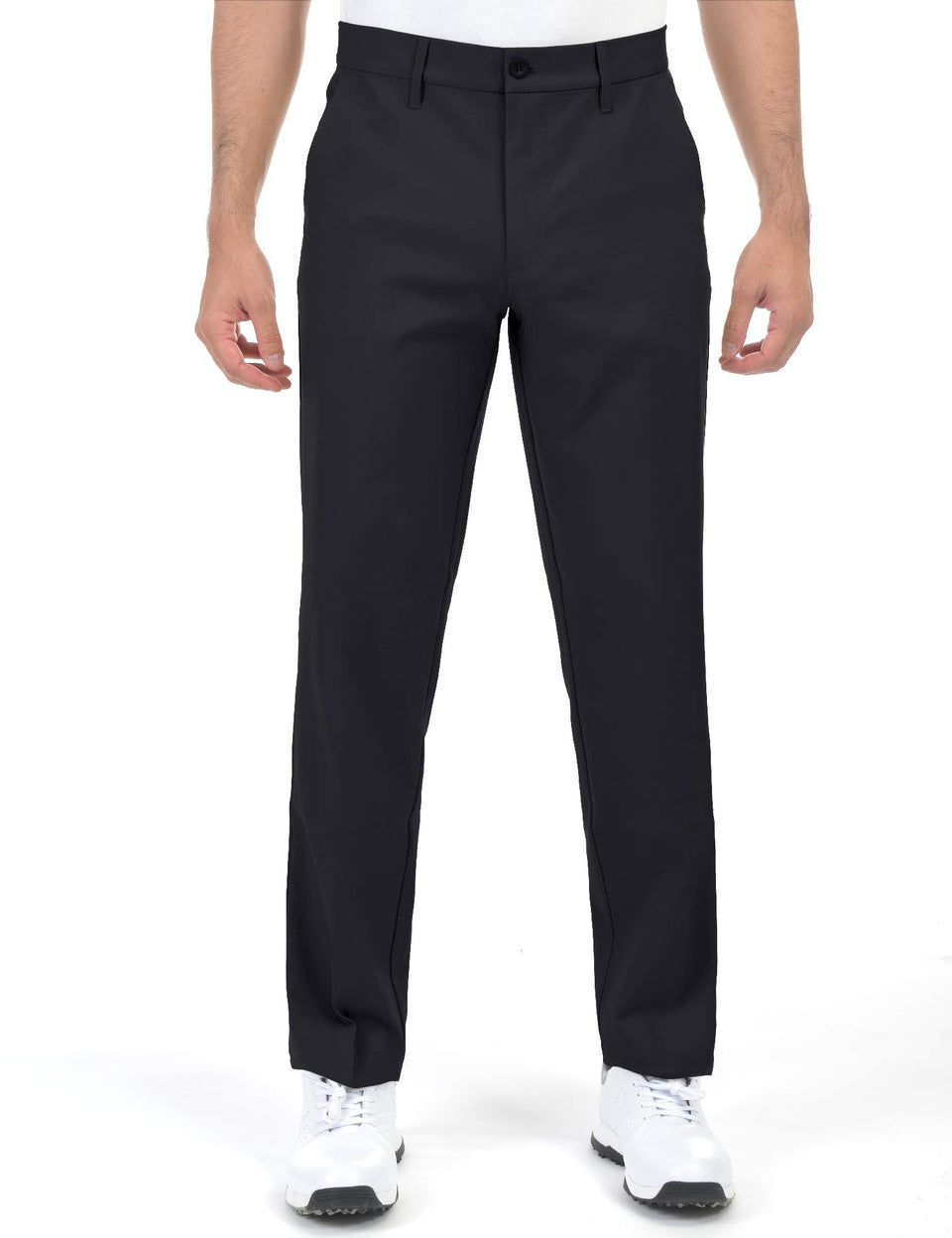 Bakery Men's Golf Pants flat-front black, crisp styling for on-course comfort.