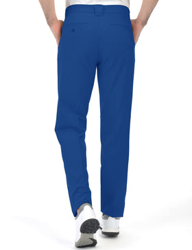 Flat-front, straight relaxed fit on Bakery golf pants for comfortable seating