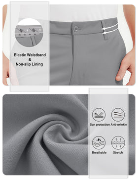 Bakery men's golf pants feature moisture-wicking fabric for drying comfort
