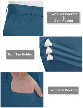 Bakery men's golf pants multiple-pocket layout ideal for essentials