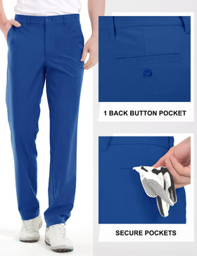 Five-pocket layout on Bakery pants with secure back pocket detail