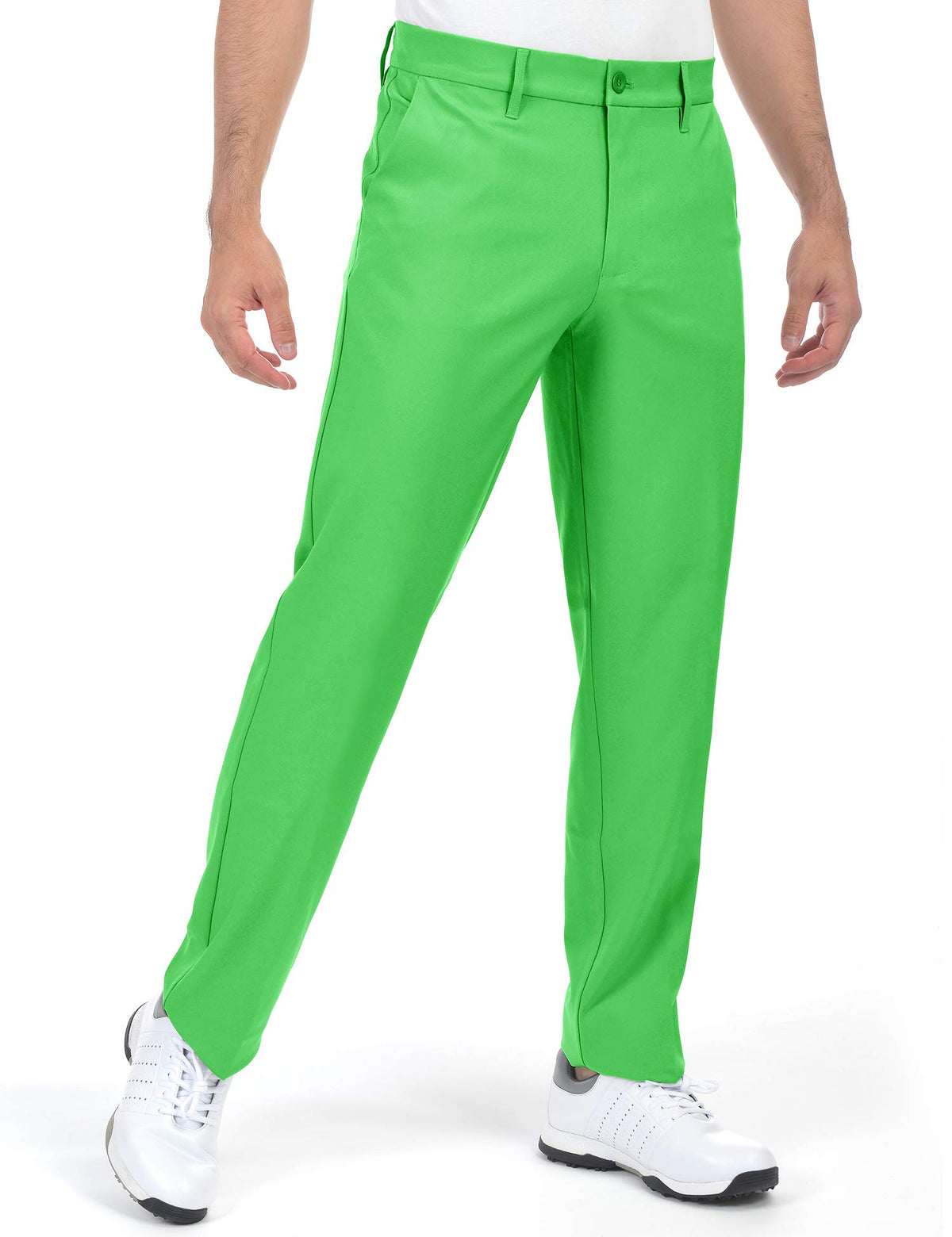 Bakery men's golf pants back view highlighting relaxed straight fit and seat room.